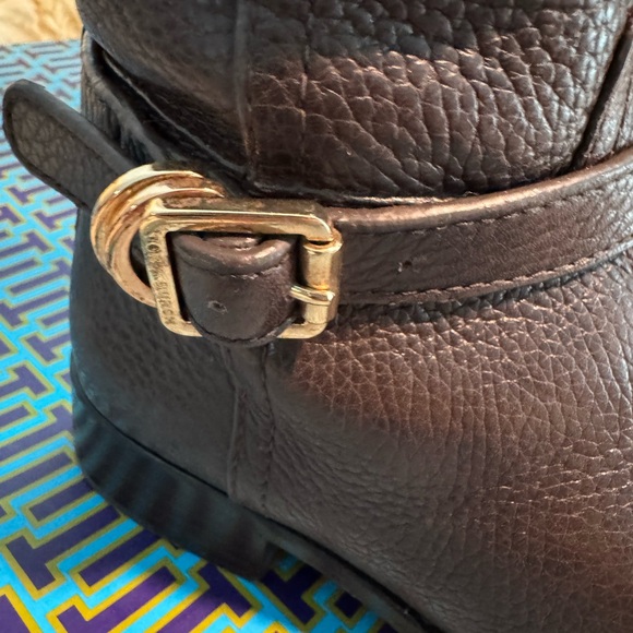 Tory Burch Marlene Riding boots in tumbled leather - Picture 10 of 12